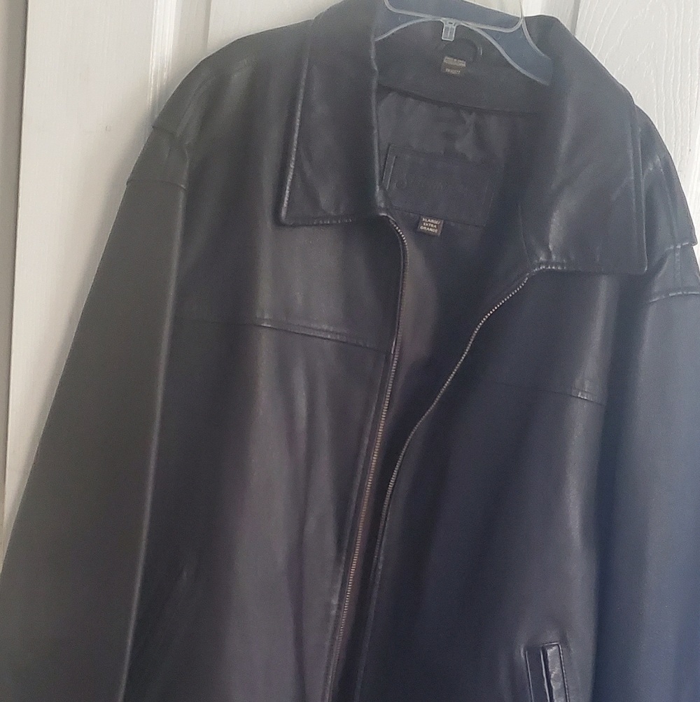 St. John's Bay Black Men's Jacket with Embossed Label